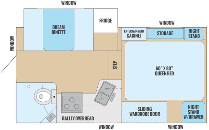 2020 ALP ADVENTURER 89RBS, , floor-plans-day image number 0